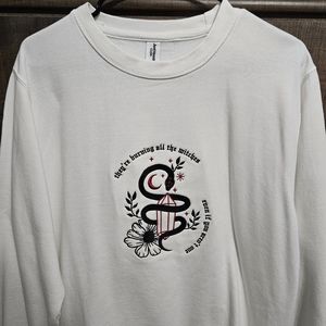 "I Did Something Bad" Embroidered Crewneck